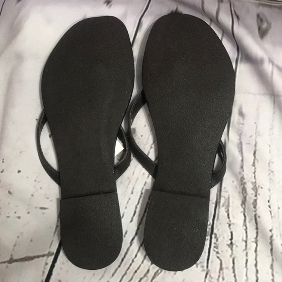 J Jill Leather Flip Flop Brown Size 6 - Picture 8 of 9